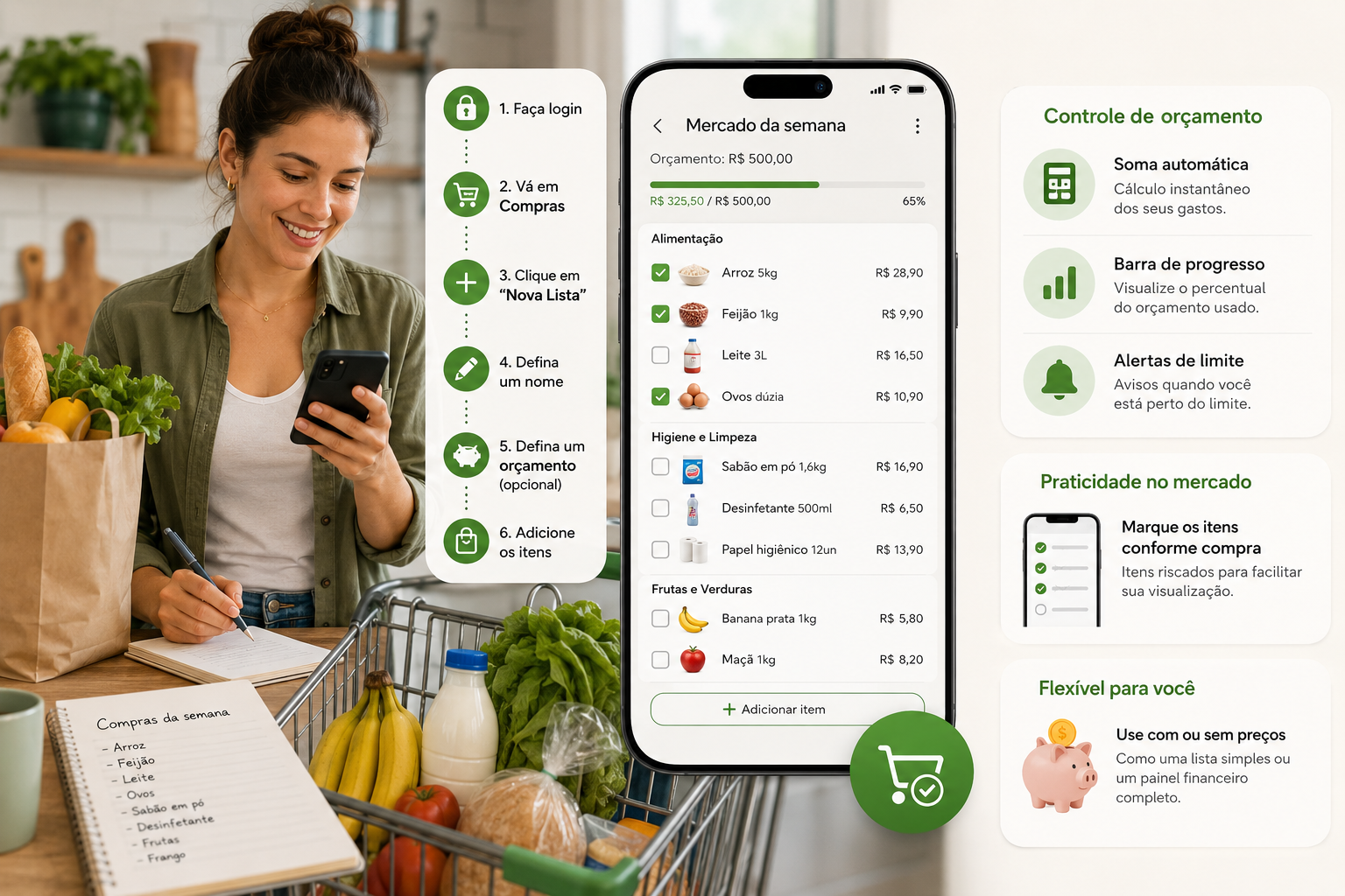Como criar uma lista de compras eficiente no Quadro?