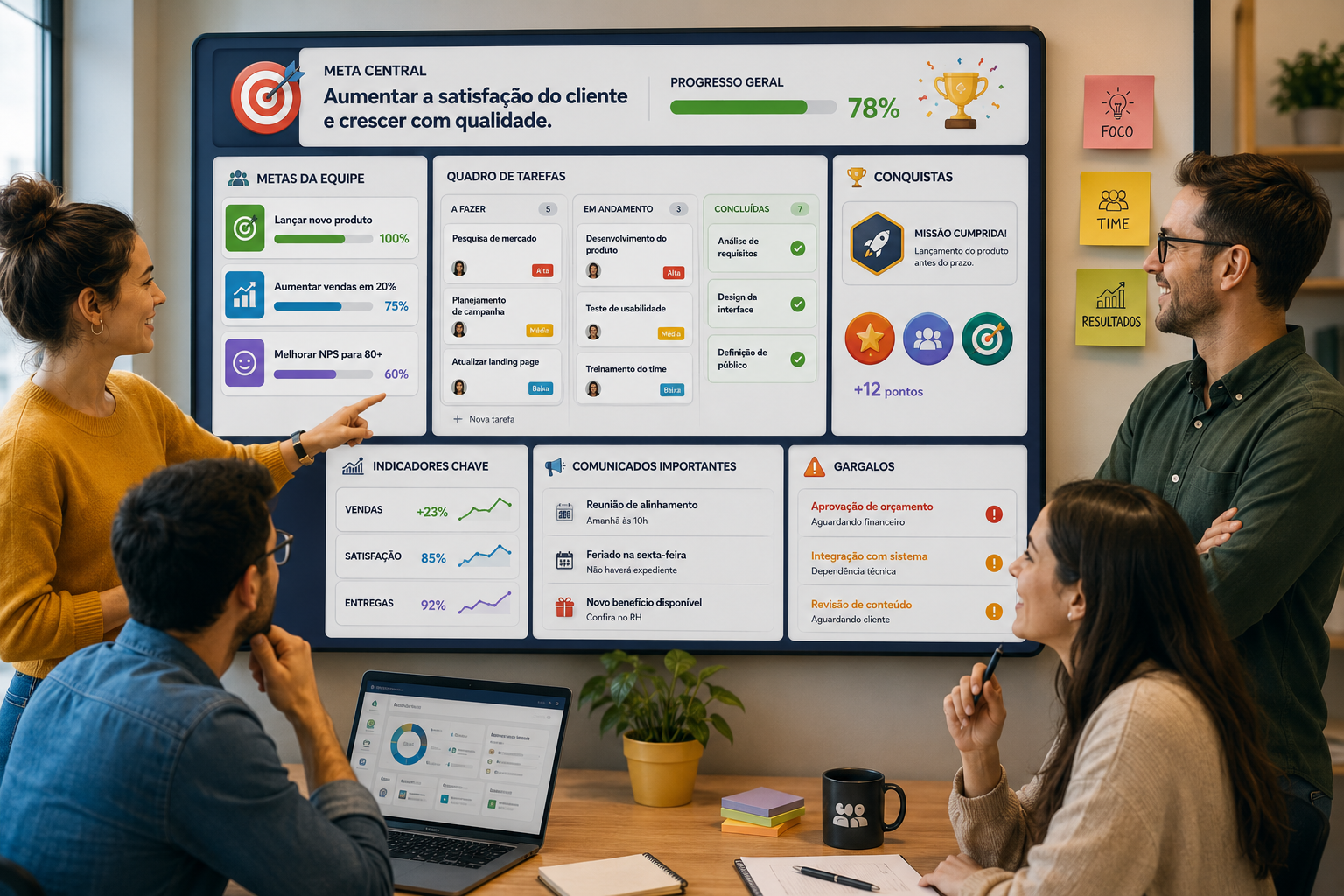 Como a Gestão Visual de Metas Transforma Equipes de Alta Performance